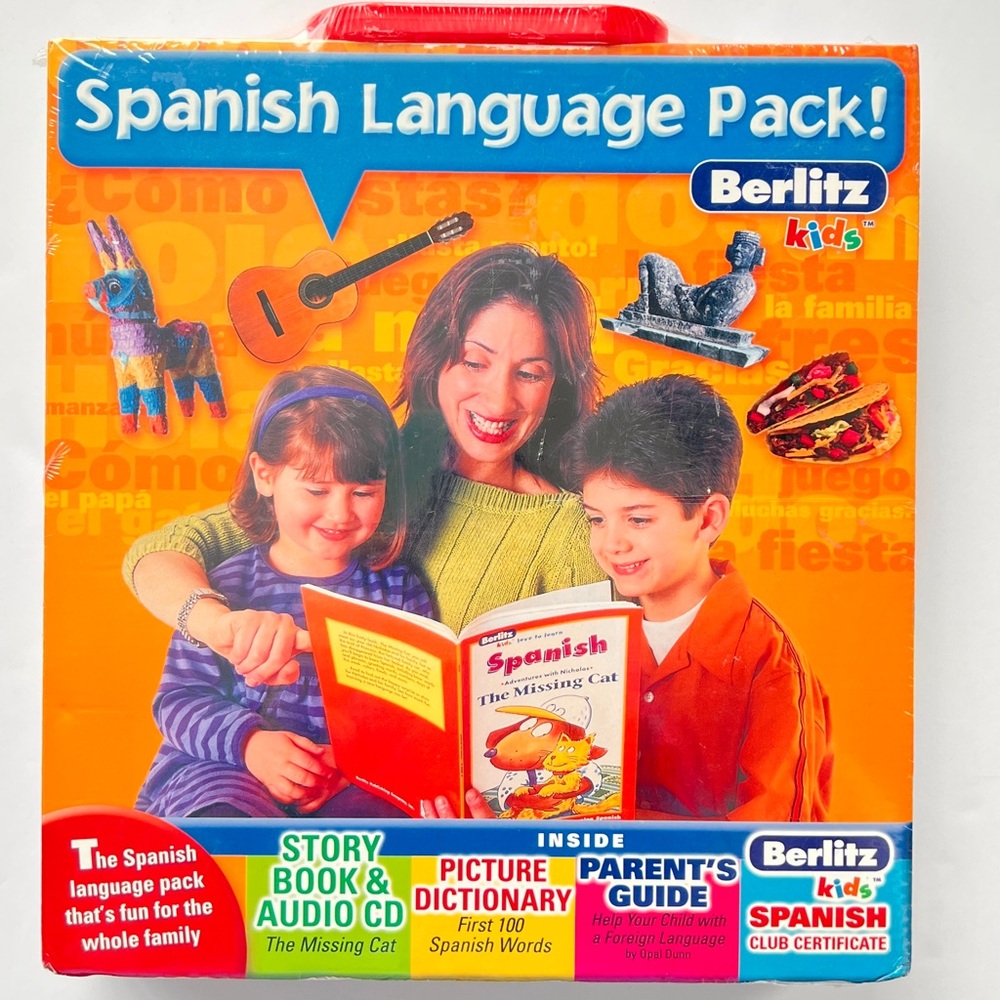 Berlitz Spanish Language Pack For Kids Learn W/activities, Songs, Stories